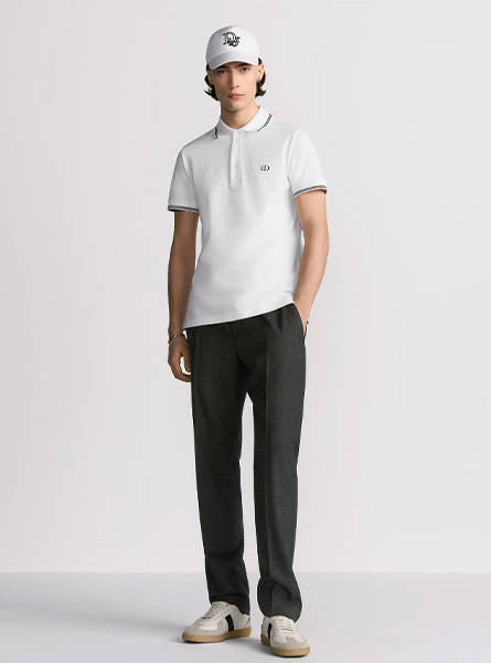 DIOR高仿男装 | 迪奥 A货服装  2025夏季DIOR新款 白色Polo 衫