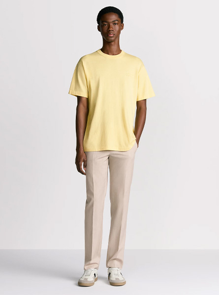 DIOR高仿男装 | 迪奥 A货服装  2025夏季DIOR新款 黄色Dior Icons T 恤