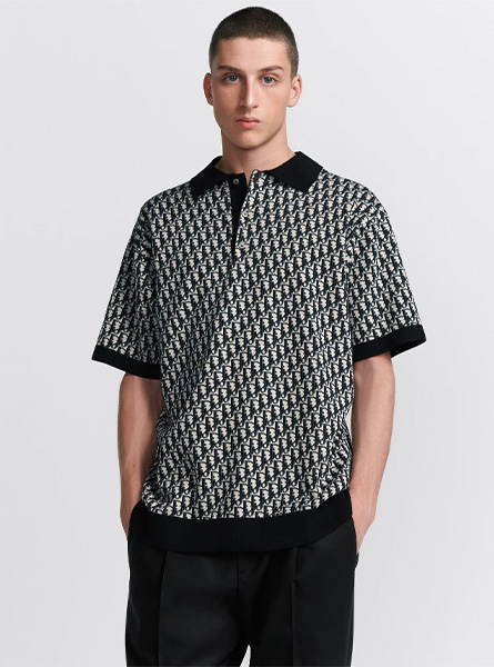 DIOR高仿男装 | 迪奥 A货服装  2025夏季DIOR新款 黑色Polo 衫