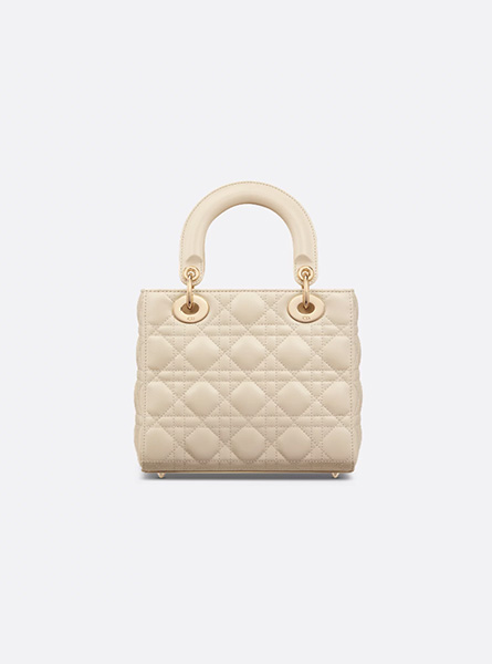 高仿DIOR包包 | A货迪奥女包 2025秋季DIOR新款 浅象牙色小号 Lady Dior My ABCDior 手袋