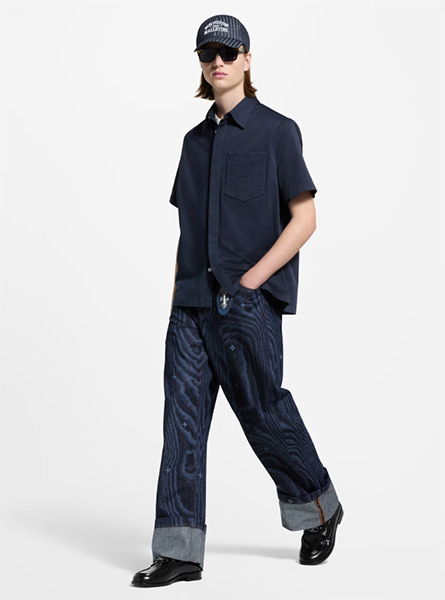 LV高仿男装 | 路易威登 A货服装  2025早秋LV新款 MONOGRAM 口袋短袖衬衫