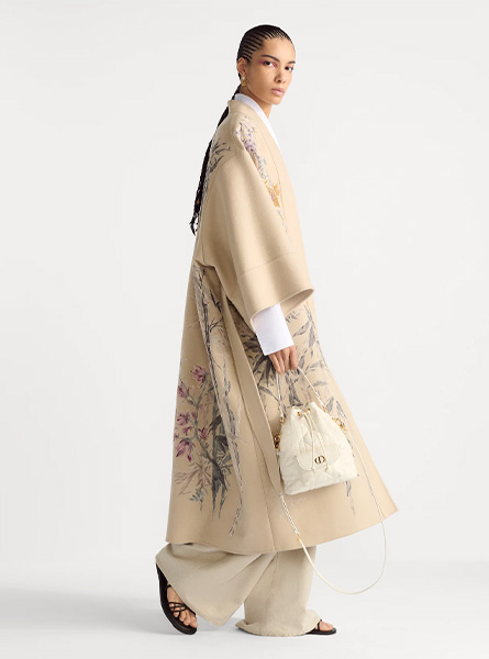 高仿DIOR包包 | A货迪奥女包 2025秋季DIOR新款 奶白色小号 Dior Caro 水桶包