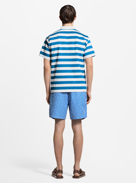 LV高仿男装 | 路易威登 A货服装  2025早秋LV新款 MONOGRAM 条纹马球衫