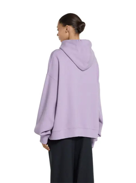 GUCCI高仿女装 | 古驰A货服装  2025早秋GUCCI新款 浅紫色饰标识棉质连帽卫衣