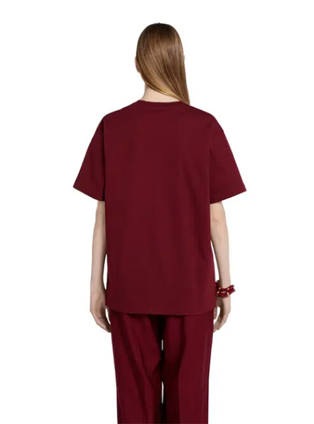 GUCCI高仿女装 | 古驰A货服装  2025早秋GUCCI新款 安可拉红针织棉T恤
