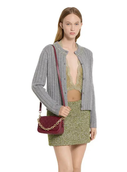 高仿GUCCI包包 | A货古驰女包 2025秋冬GUCCI新款 安可拉红GG Emblem系列小号肩背包