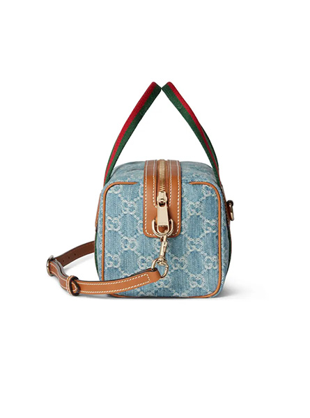 高仿GUCCI包包 | A货古驰女包 2025早秋GUCCI新款 蓝色Gucci GG迷你丹宁手袋