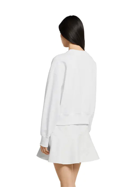 GUCCI高仿女装 | 古驰A货服装  2025早秋GUCCI新款 白色饰贴饰针织棉卫衣
