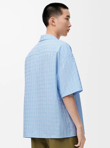 LOEWE高仿男装 | 罗意威A货服装  2025早秋新款 棉质短袖衬衫