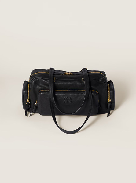 高仿MIUMIU包包 Pocket水洗Nappa皮革手袋 李斯丹妮的摩登夜游