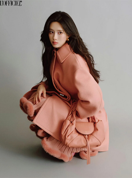 高仿FENDI包包 FENDI Spy小号手袋 粉红色皮革手袋 孟子义《时装 L’OFFICIEL》同款包包