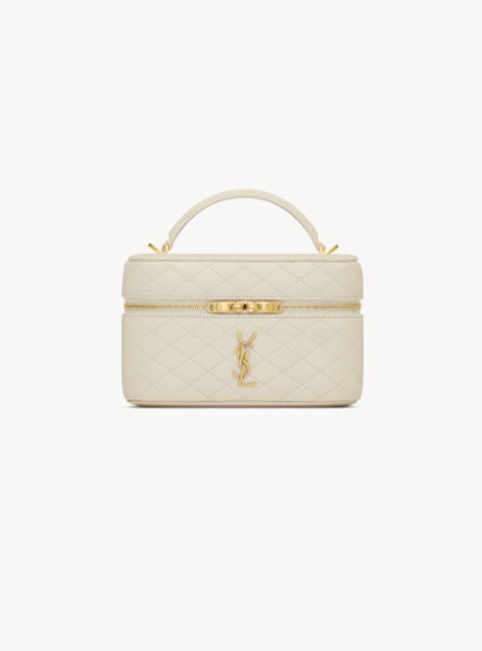 高仿YSL包包 GABY VANITY BAG 小羊皮肩带手拿包 朴彩英同款包包