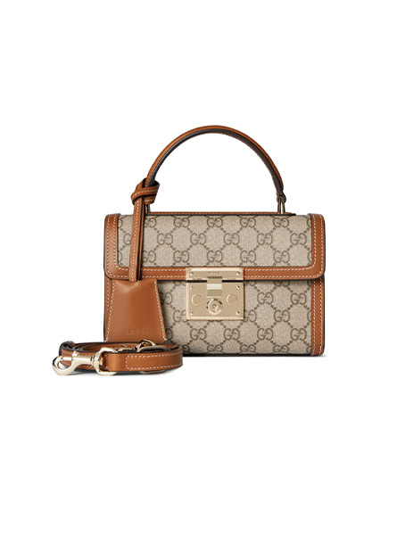 高仿GUCCI包包 Padlock系列小号手提包 倪妮✖️Gucci 同款包包