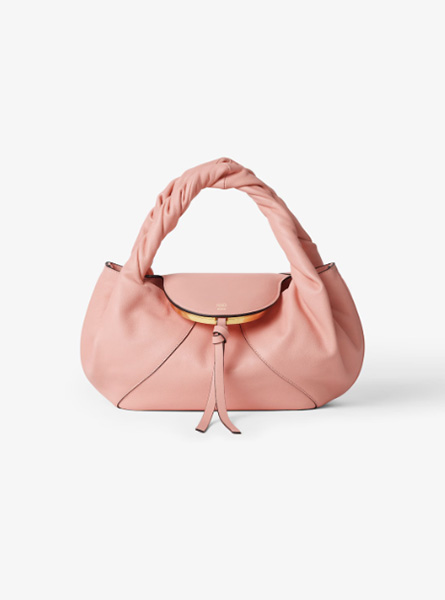 高仿FENDI包包 FENDI Spy小号手袋 粉红色皮革手袋 孟子义《时装 L’OFFICIEL》同款包包
