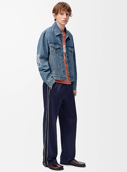 LOEWE高仿男装 | 罗意威A货服装  2025早秋新款丹宁布 Anagram 外套