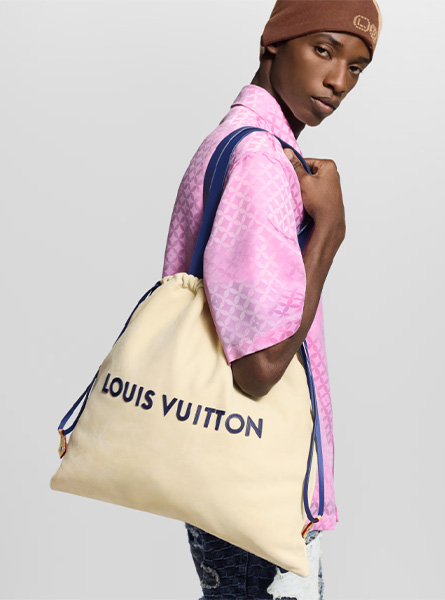 高仿LV包包 | A货LV男包 2025秋冬LV新款 米色DUST BAG TOTE 手袋  M15235