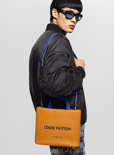 高仿LV包包 | A货LV男包 2025秋冬LV新款 黄色MINI SHOPPER TOTE 手袋 M15237