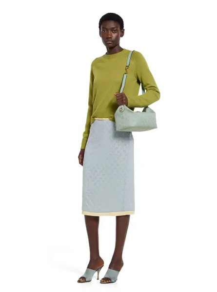 高仿GUCCI包包 | A货古驰女包 2025秋冬GUCCI新款 冰蓝色 Gucci Vanity系列中号手提包