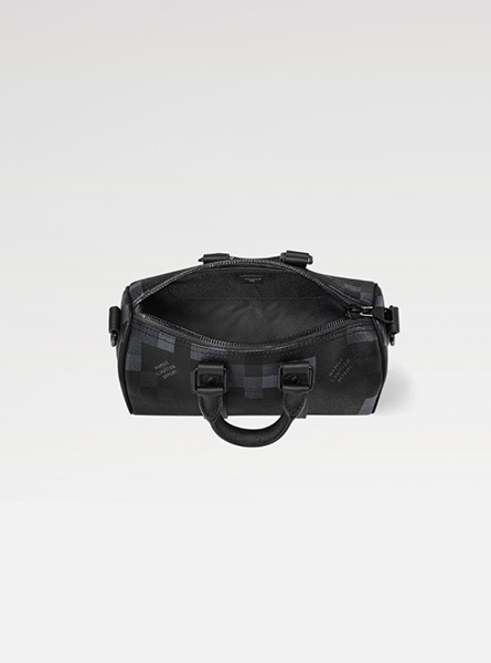高仿LV包包 | A货LV男包 2025秋冬LV新款 黑色KEEPALL BANDOULIÈRE 25 手袋 M14919