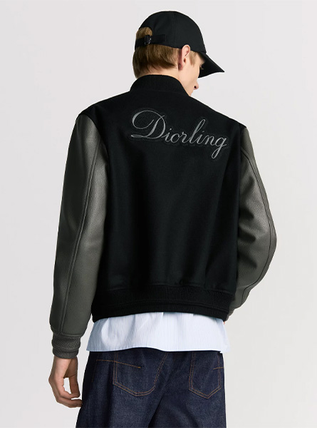 DIOR高仿男装 | 迪奥 A货服装  2025秋冬DIOR新款 黑色棒球夹克