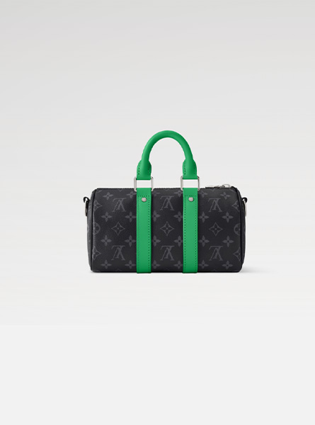 高仿LV包包 | A货LV男包 2025秋冬LV新款 绿色KEEPALL BANDOULIÈRE 25 手袋 M25885