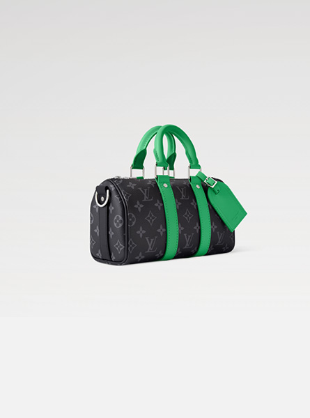 高仿LV包包 | A货LV男包 2025秋冬LV新款 绿色KEEPALL BANDOULIÈRE 25 手袋 M25885