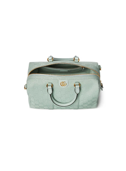 高仿GUCCI包包 | A货古驰女包 2025秋冬GUCCI新款 冰蓝色 Ophidia系列中号波士顿包