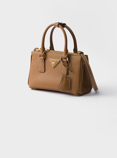 高仿PRADA包包 | A货普拉达女包 2025秋冬PRADA新款 焦糖色 Saffiano 皮革迷你手袋