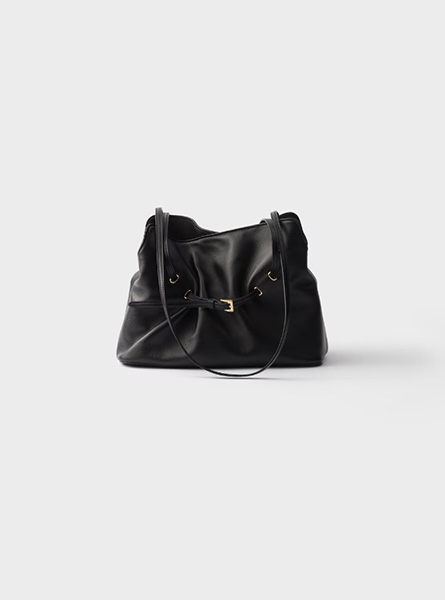 高仿PRADA包包 | A货普拉达女包 2025秋冬PRADA新款 黑色Prada Dada 小号Nappa皮革手袋