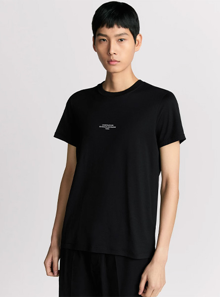 DIOR高仿男装 | 迪奥 A货服装  2025秋冬DIOR新款 黑色常规版型 T 恤
