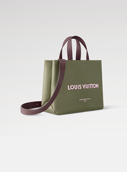 高仿LV包包 | A货LV男包 2025秋冬LV新款 卡其绿 MINI SHOPPER TOTE 手袋 M15238