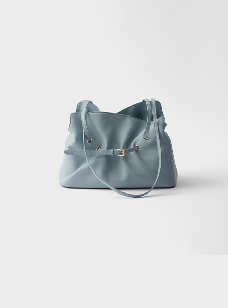 高仿PRADA包包 | A货普拉达女包 2025秋冬PRADA新款 天蓝色 Prada Dada 小号Nappa皮革手袋