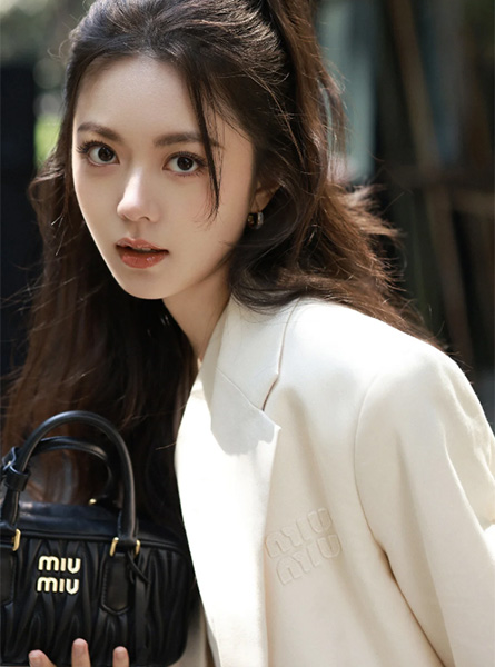 高仿MIUMIU包包 Arcadie matelassé软羊革手袋 赵今麦 同款包包