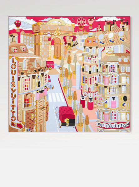 LV高仿围巾|PARIS EN BEAUTÉ 90 方巾