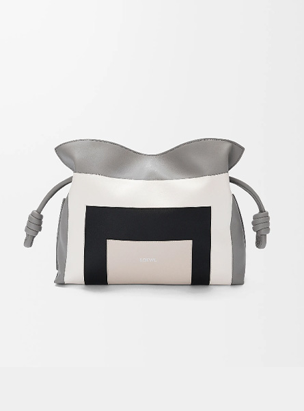 高仿LOEWE包包 中号纳帕牛皮革 Flamenco 手拿包 孙美林同款包包