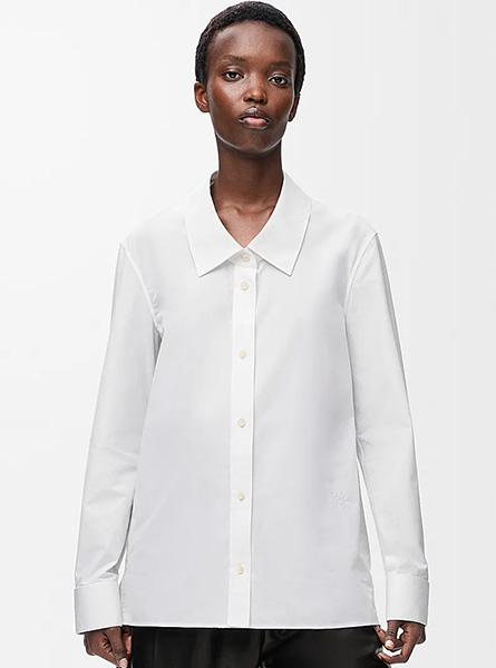 LOEWE高仿女装 | 罗意威A货服装  2025秋冬新款 棉质衬衫