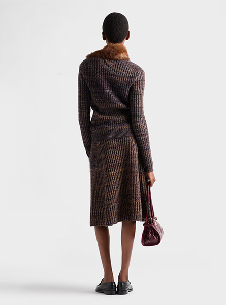 PRADA高仿女装 | 普拉达 A货服装  2025秋冬PRADA新款 Mouliné羊毛开衫