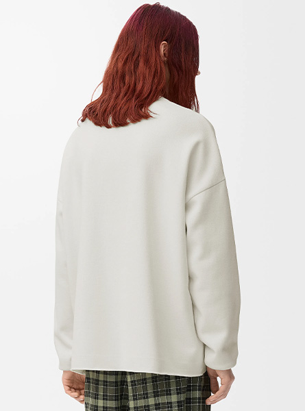LOEWE高仿男装 | 罗意威A货服装  2025秋冬新款 棉质混纺 Anagram 口袋毛衣
