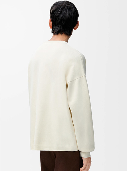 LOEWE高仿男装 | 罗意威A货服装  2025秋冬新款 棉质混纺毛衣