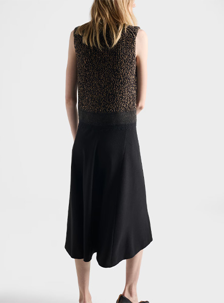 PRADA高仿女装 | 普拉达 A货服装  2025秋冬PRADA新款 设得兰羊毛和羊绒连衣裙