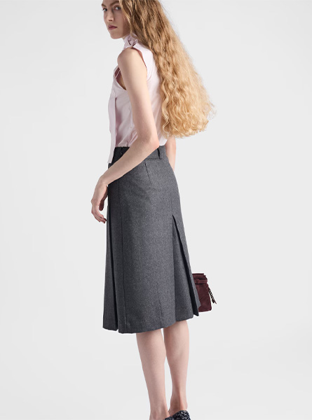 PRADA高仿女装 | 普拉达 A货服装  2025秋冬PRADA新款 刺绣府绸质感上衣