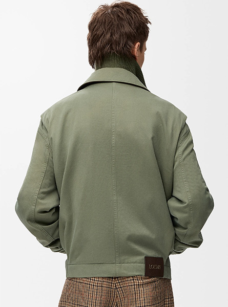 LOEWE高仿男装 | 罗意威A货服装  2025秋冬新款 棉质腰带夹克