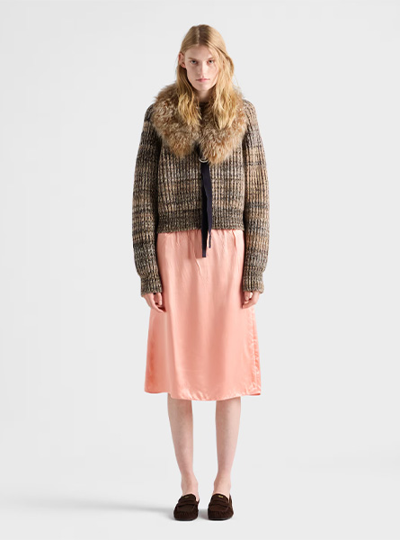 PRADA高仿女装 | 普拉达 A货服装  2025秋冬PRADA新款 羊毛与羊绒圆领毛衣