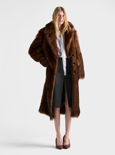 PRADA高仿女装 | 普拉达 A货服装  2025秋冬PRADA新款 府绸质感衬衫