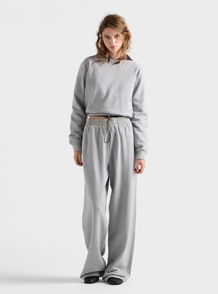 PRADA高仿女装 | 普拉达 A货服装  2025秋冬PRADA新款 棉质圆领卫衣