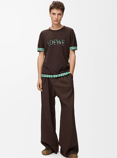 LOEWE高仿男装 | 罗意威A货服装  2025秋冬新款 羊毛和棉质上衣
