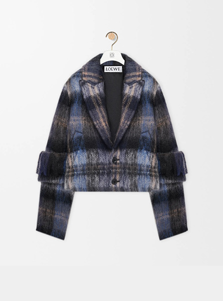 高仿罗意威女装 马海毛和羊毛混纺夹克 陈都灵 LOEWE品牌大使