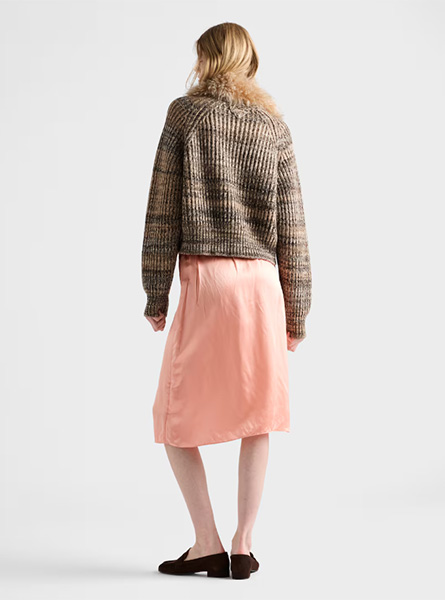 PRADA高仿女装 | 普拉达 A货服装  2025秋冬PRADA新款 羊毛与羊绒圆领毛衣