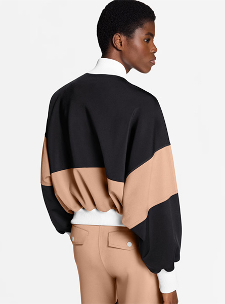 LV高仿女装 | 路易威登 A货服装  2025秋冬LV新款 色块飞行员夹克