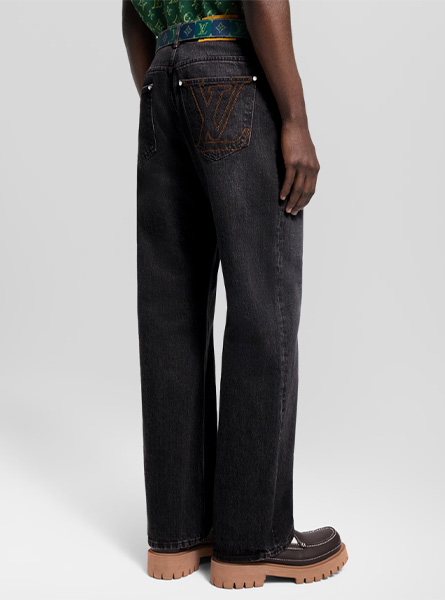 LV高仿男装 | 路易威登 A货服装  2025秋冬LV新款 LV 滑板牛仔裤